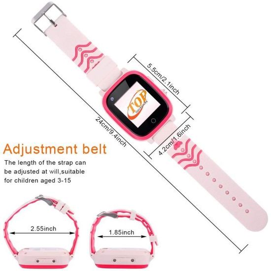 Ele ELEOPTION Montre intelligente 4G pour enfants etanche IP67 GPS avec surveillance a distance WiFi Bluetooth SOS Cdiscount Telephonie