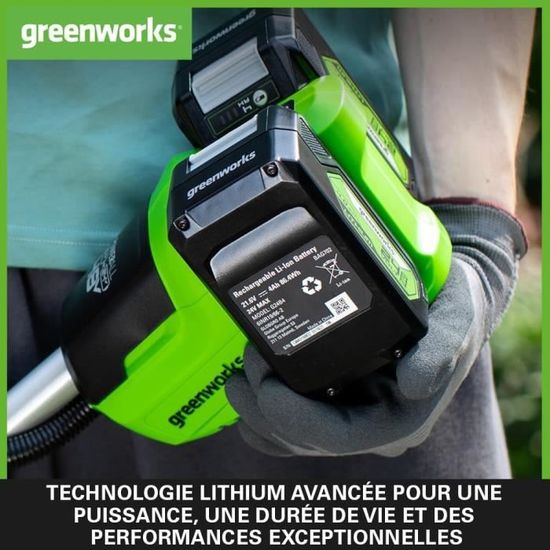 Batterie 24V 4100mAh Remplacement Greenworks - Compatible Outils G-MAX 24V (tronçonneuse, Tondeuse, Souffleur...)