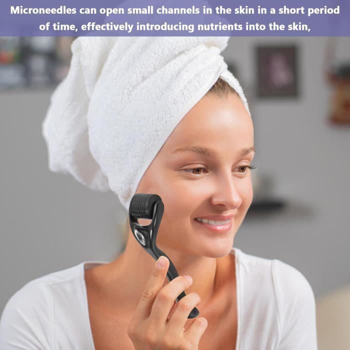 0.5 mm Dermaroller Visage, Roller Micro Aiguille pour Stimule Repousse  Cheveux/Pousse Barbe, Réduit la Perte de Cheveux - Cdiscount Au quotidien