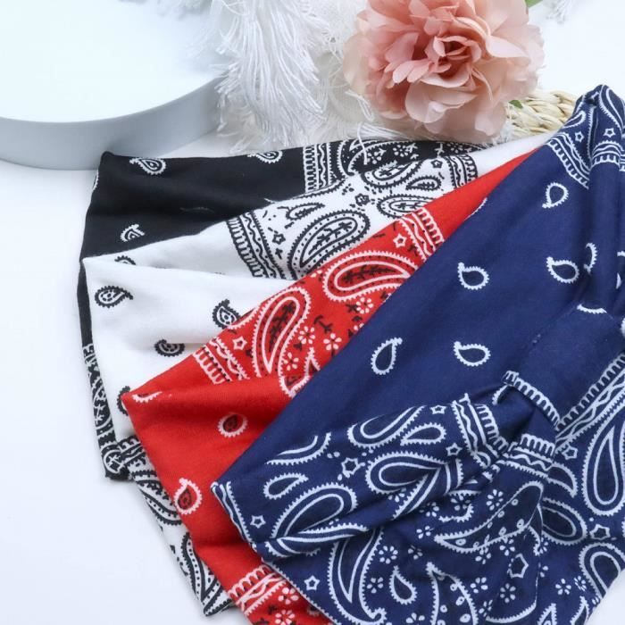 Bandeau Cheveux Femme Large éLastique Doux Boho