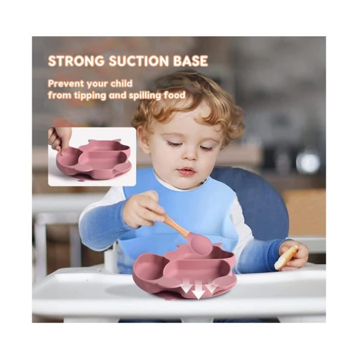 Sets D'alimentation Pour Bébé En Silicone - Vaisselle Sûre Et Durable