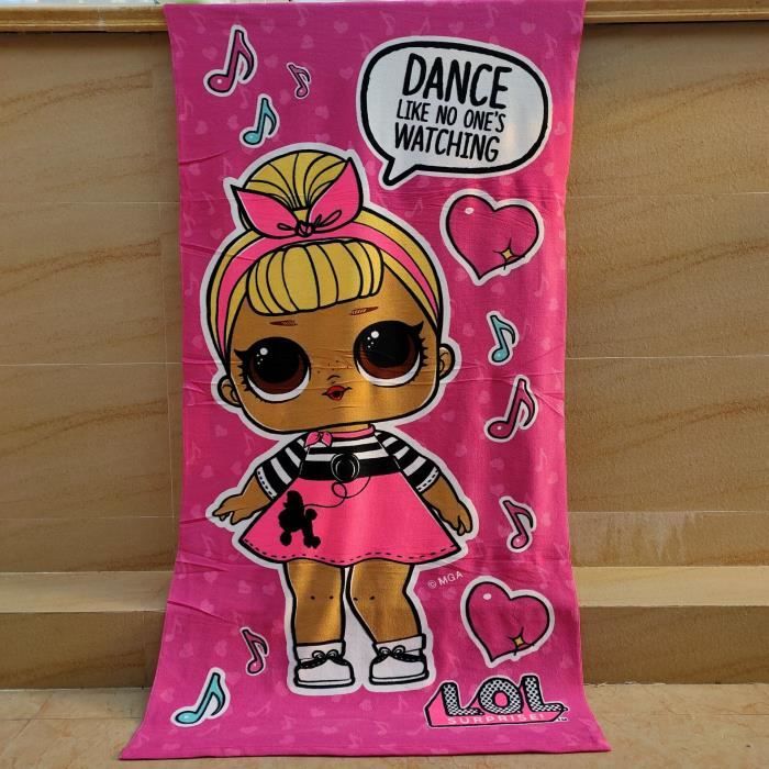 Serviette de toilette LOL Surprise Hey Doll, serviette de toilette