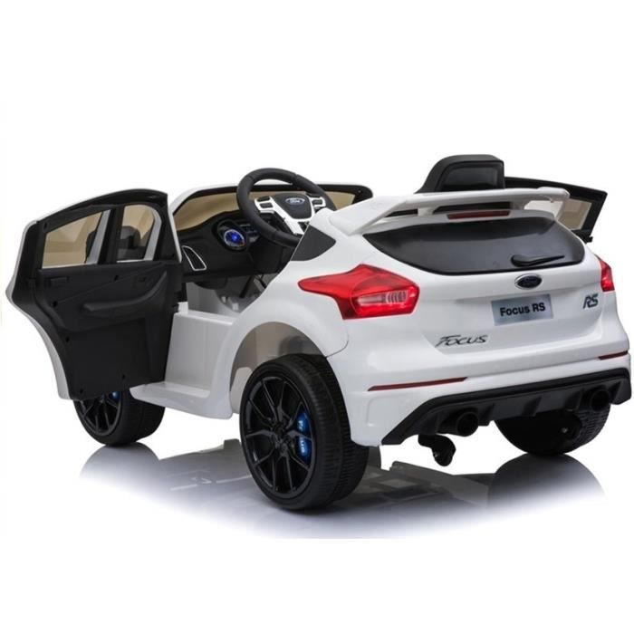 Voiture lectrique pour enfants Ford Focus RS Blanc T l commande