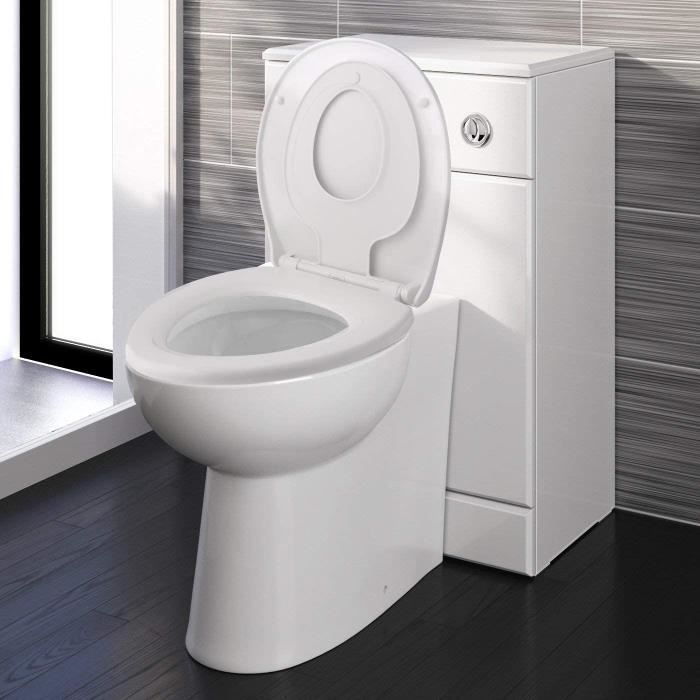 Abattant WC, Himimi Cuvette Toilette avec frein de chute, Lunette