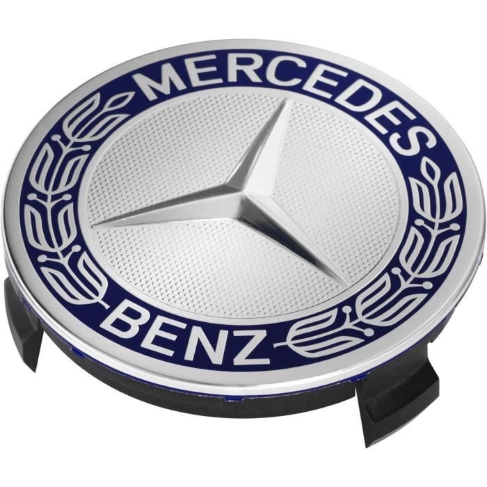 4x Logo Jante Mercedes Cache Moyeu Centre De Roue Bleu 75mm Emblème -  Cdiscount Auto
