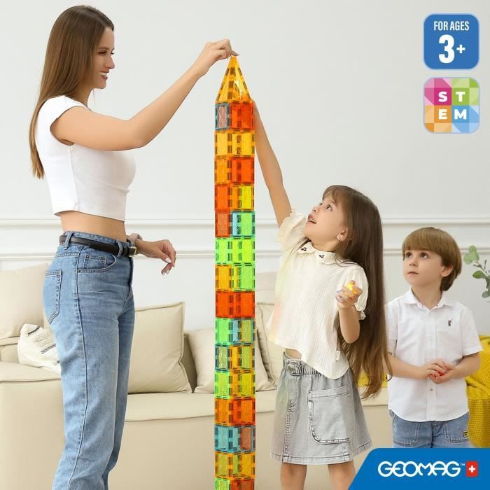 Juegaconmigo KEBO Starshine Magnetic Tiles Pièces Magnétiques Trans