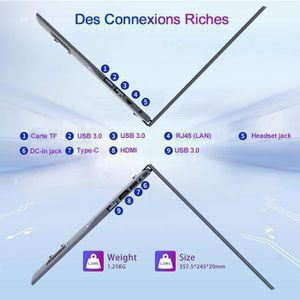 PC Portable HP EliteBook 830 G5 Reconditionné, I5-8350U, 16Go RAM, 1To SSD, 13.3" W11