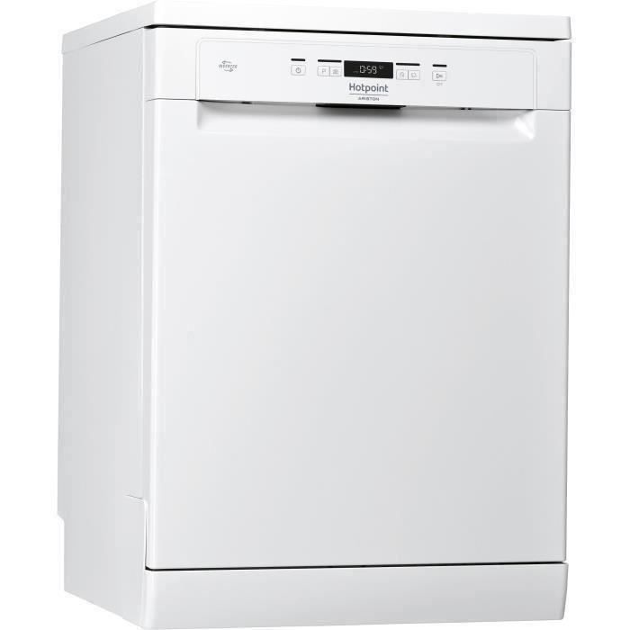 Lave-vaisselle pose libre HOTPOINT HFC 3C26 F - 14 couverts - Moteur induction - Largeur 60 cm - Classe A++ - 46 dB - Blanc