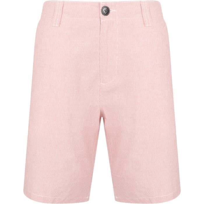 TOKYO LAUNDRY Short Chino à Rayures Rouge Homme