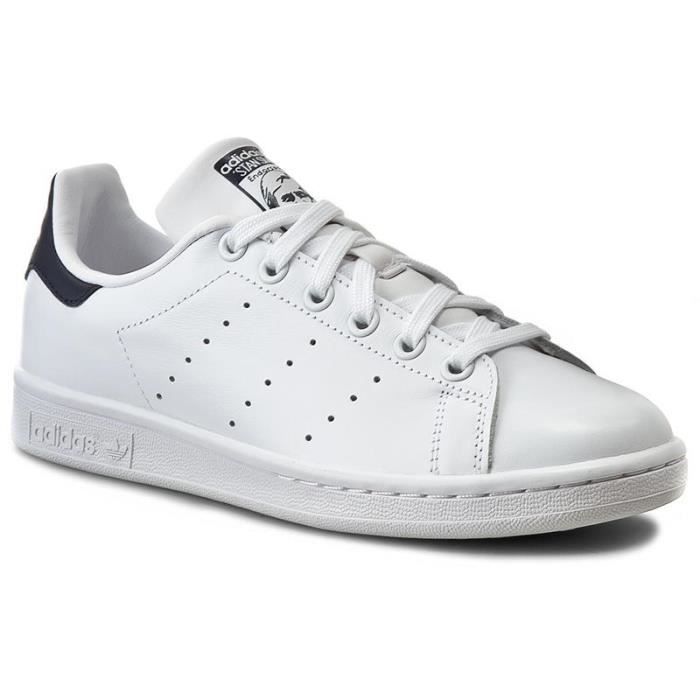 stan smith homme blanche et rouge