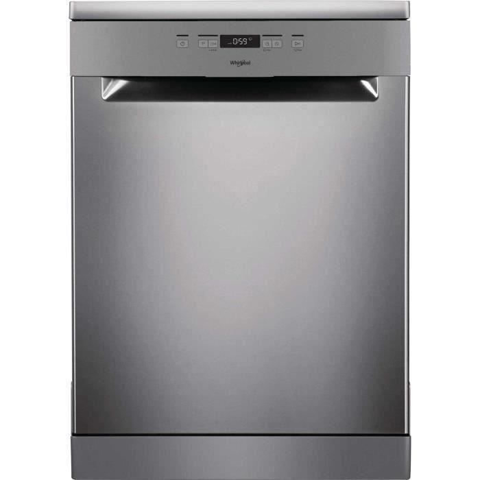 Lave-vaisselle pose libre WHIRLPOOL OWFC3C26X - 14 couverts - Induction -  L60cm - 46dB - Inox/silver - Cdiscount Electroménager
