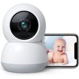 Babyphone Caméra, Moniteur bébé, Caméra Surveillance Bébé et Animal de Compagnie, Surveillance et Suivi Dynamiques-0