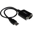 Câble adaptateur de 30 cm USB vers série DB9 RS232 - Câble adaptateur USB vers série de 30 cm - Mémorisation de port COM-0