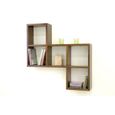 Ethnik Chic Etagere Murale S Moken Finition Chene Moyen