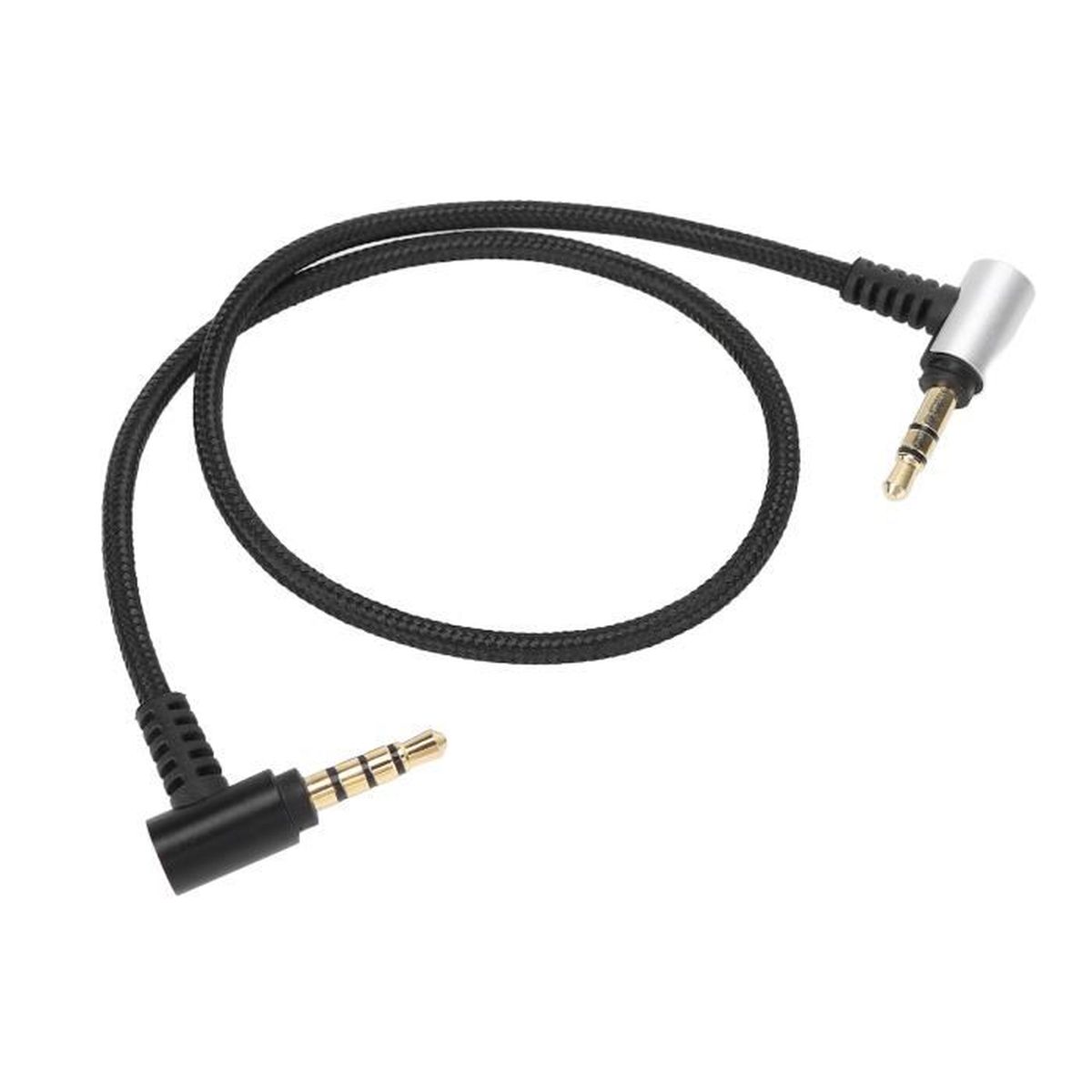 AUNCâble microphone TRS vers TRRS Adaptateur TRS vers TRRS Câble microphone multifonction 3,5