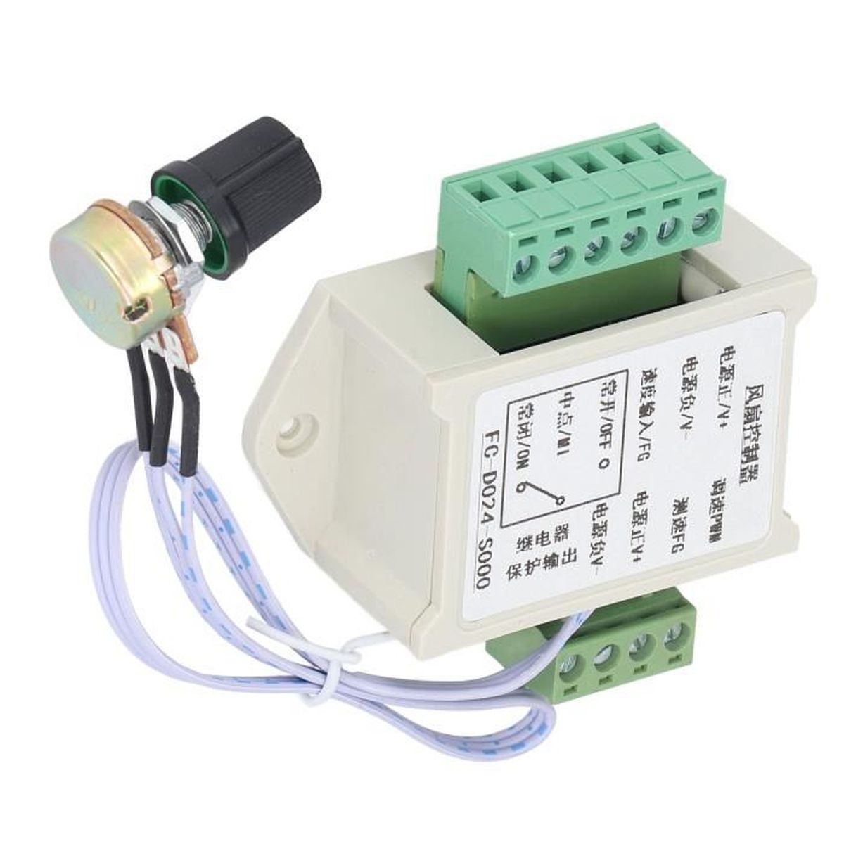 Contrôleur De Ventilateur PC RGB - Télécommande Sans Fil 15m, LED Arc-en-Ciel - Gestion Vitesse Et Éclairage