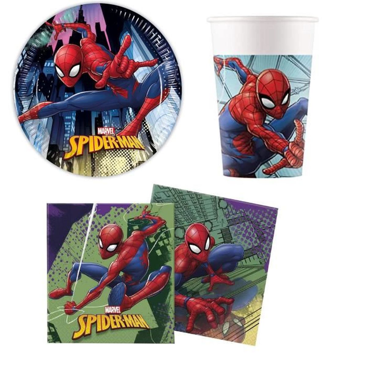 Mgs33 Cde5 Ensemble De Fete 52 Pieces Spiderman Serviettes De Table Plate Pour 16 Enfants Achat Vente Kit De Decoration Cdiscount Mgs33 Cde5 Ensemble De Fete 52 Pieces Spiderman Serviettes De Table Plate Pour 16 Enfants Achat Vente Kit De Decoration Cdiscount