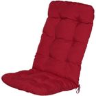 BEAUTISSU HOME STYLE Beautissu Coussin chaise jardin Flair HL 120x50x8cm Rouge - Coussin exterieur jardin - Dossier haut - Intérieur & Extérieur