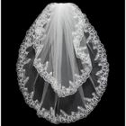 OFELI® Voile Mariage Dentelle Edage De Mariée Courte Voile De Mariage Accessoires