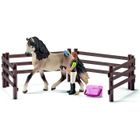 Schleich Figurine 42270 - Cheval - Kit de soin pour chevaux andalous