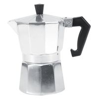 Cafetière Moka Pot en aluminium - Italienne - 150ml 3 tasses - Gris - Espresso