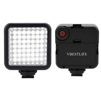 VBESTLIFE W49 Mini panneau d'éclairage vidéo portable à LED à intensité variable sur la lumière de remplissage pour caméra