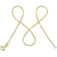 modabilé -  Collier chaîne dames d'ancre en argent sterling plaqué or 925 (35cm I 1,55mm de large) chaîne en or sans pendentif I