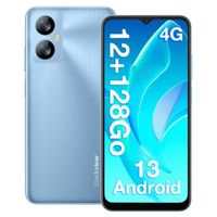 BLACKVIEW A52 Pro Smartphone 6.52" 12Go RAM + 128Go ROM 5180mAh 13MP Caméra Téléphone portable 4G Double Sim Android 13 GPS - Bleu