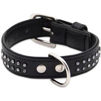 Collier chien Glamorous Noir 2 Rang Taille : T1