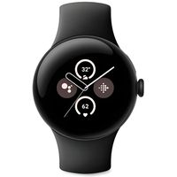 Montre connectée Google Pixel Watch 2 Boîtier en aluminium Noir Mat Bracelet sport Noir Volcanique Wifi