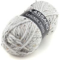 Pelote de laine Cascade Tweed 10 Gris Clair Tweed - Plassard