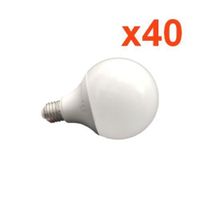 Ampoule E27 LED 12W 220V G95 300° Globe (Pack de 40) - Blanc Chaud 2300K - 3500K - SILAMP