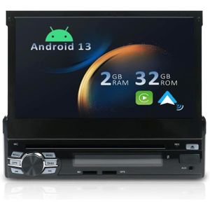 AUTORADIO Android 13 Universal Autoradio : [Intégré CarPlay-Android Auto-GPS] -IPS 2.5D Écran Tactile-Dab-DVD-CD-Bluetooth.[Z1736]