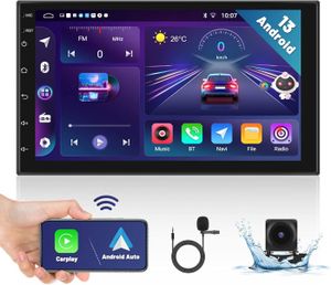 AUTORADIO 4-Core 7'' 2+32G Android 13 Autoradio 2 Din Wirele
