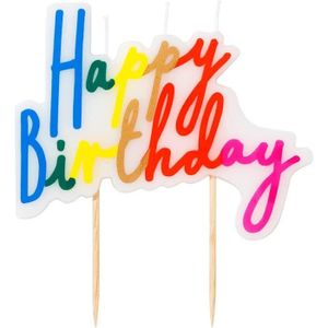 BOUGIE ANNIVERSAIRE Bougies colorées de joyeux anniversaire | Décoration de gâteau lumineuse et audacieuse | Décorations de fête arc-en-ciel pour [354]