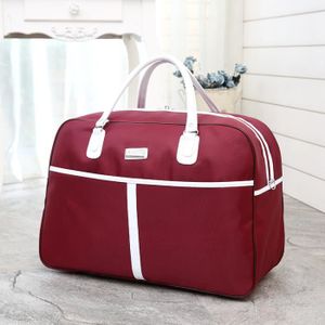 SAC DE VOYAGE  Sacs de Voyage Femmes Oxford Grande Capacité femme,Vin rouge