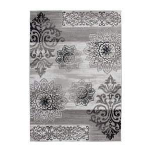 Tapis De Salon Baroque Dessin Gris 120cm X 170cm Achat
