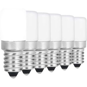 AMPOULE - LED Lot de 6 ampoules LED de rechange pour lampe à sel en verre transparent 15 W E14 Petit culot à vis pour réfrigérateur et A167