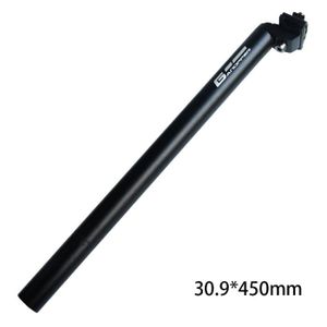 SELCOF 28.6 mm Qualité Alliage Tige de selle 400 mm de long Micro Adapter forgé Top Noir