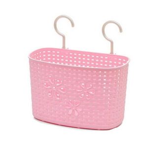Panier Plastique avec Crochet Panier de Rangement Rectangulaire Fuchsia Cuisine 