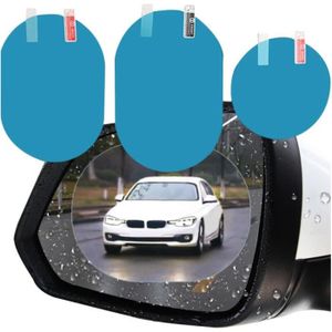 CWED Film rétroviseur voiture,2 pièces anti-pluie angle mort rétroviseur  autocollant film de protection anti-rayures,voiture-voiture-moto-accessoires