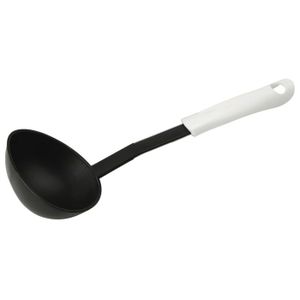 Louche De Cuisine En Thermoplastique Noir PBT – 31,5 Cm, 110 Ml – Idéale Pour Soupes, Sauces Et Ragoûts