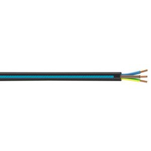 CÂBLE - FIL - GAINE Câble électrique 3 G 6 mm² u1000r2v L.50 m, noir.