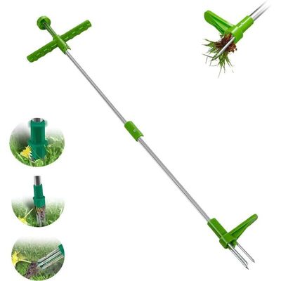 Désherbeur Manuel En Acier Inoxydable - Lot De 2 - Outil Jardin Pour Arracher Les Mauvaises Herbes Facilement