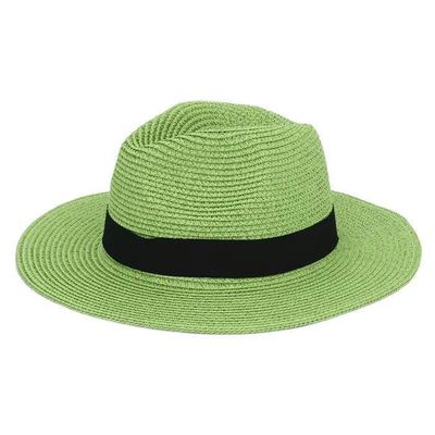 Chapeau De Soleil Femme Pliable En Papyrus – Large Bord Protection UV, Chapeau Plage Été Respirant Et Elégant Kaki