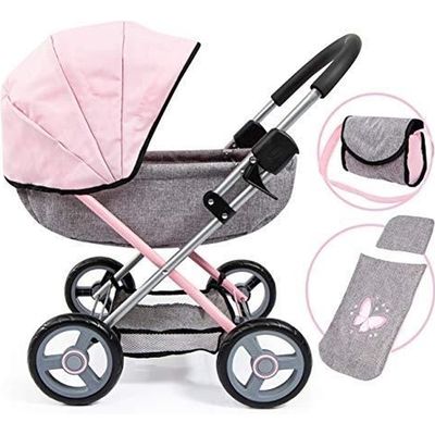 Bayer Chic 2000 Poussette Poupée Lola – Pliable 3 Roues – Poignée Réglable 33-62 Cm – Pour Poupées Jusqu’à 50 Cm – Dès 3 Ans