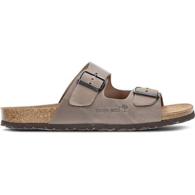 SANDALE CONFORTABLE INTERBIOS 9560 Marron noir Cdiscount Chaussures