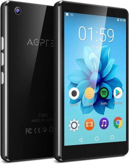 Lecteur MP3 Bluetooth WiFi 80 Go – Écran Tactile 4,02 Pouces – Spotify, Deezer, Amazon Music – Autonomie 50h – Idéal Pour Sport Et Voyage