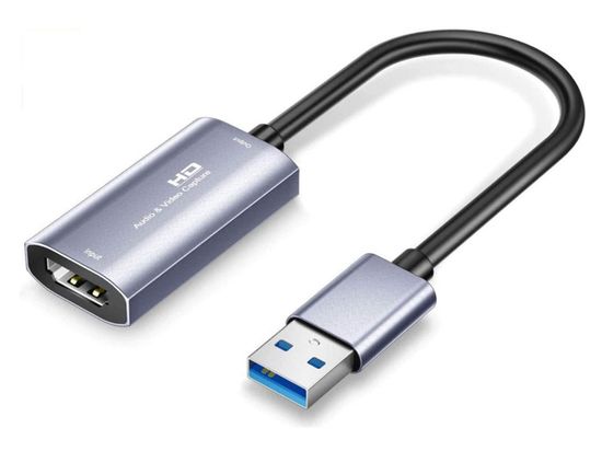 Carte De Capture Vidéo USB 2.0 – 4K/1080p, Streaming, Jeu & Conférence, Plug & Play, Portable En Alliage Alu