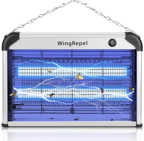 Lampe Anti Moustiques 20W UV - Tueur D'insectes électrique Silencieux, Portée 80 M² | Pour Intérieur Et Extérieur (IPX4) - 2